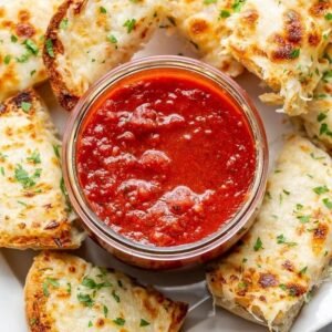 Garlic Bread With Tomato Sauce